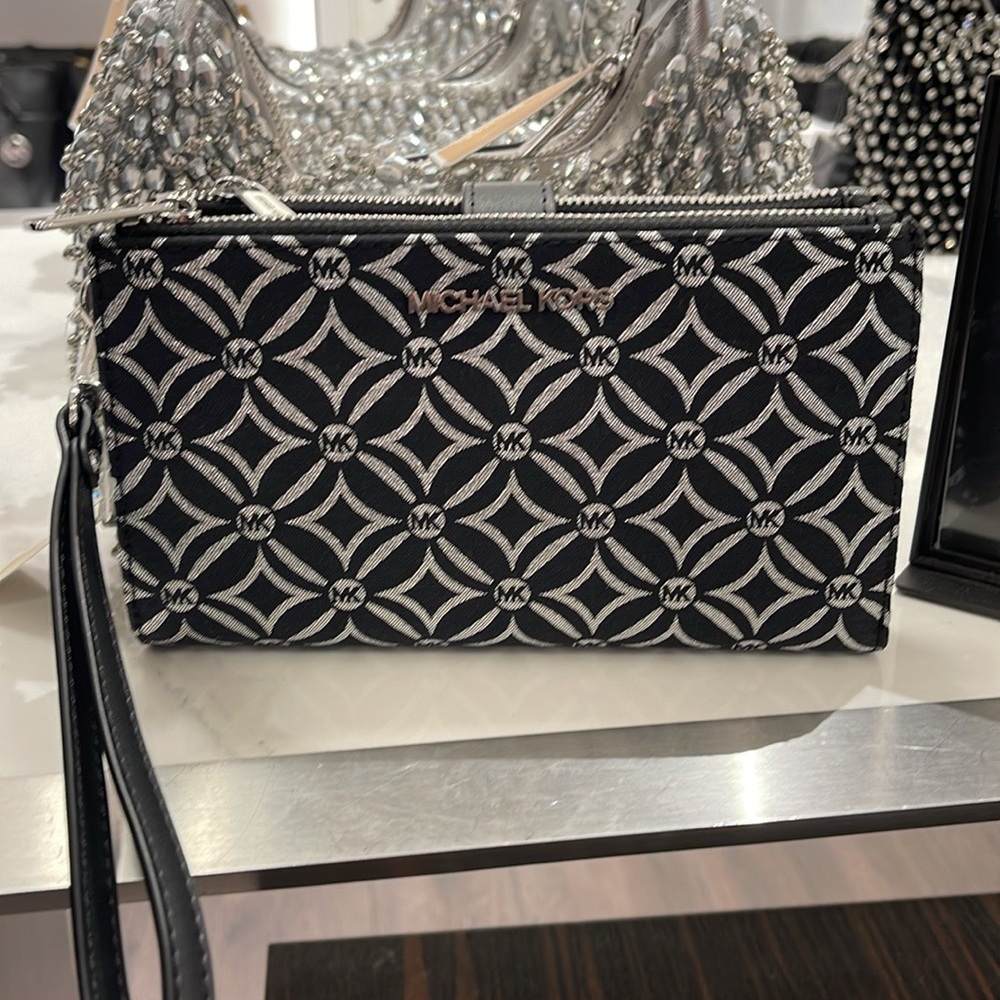 Michael Kors Jet Set Travel Large Double-Zip Wristlet-Wallet-PhoneHolder… - Picture 5 of 16